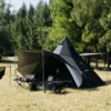 Octagonal teepee camping tent for 5-8 person picture