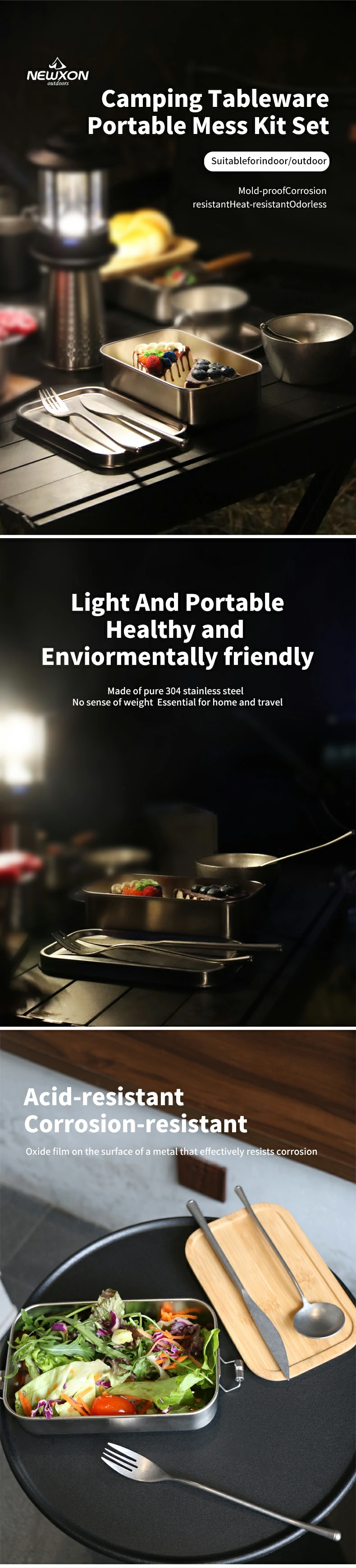Portable mess kit set introduction