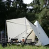 Beige And Black Teepee Tent picture