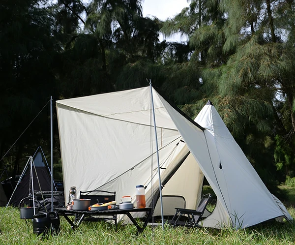 Beige And Black Teepee Tent picture