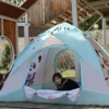 Cyan kid play tent picture