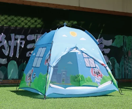 Cyan playhouse tent picture