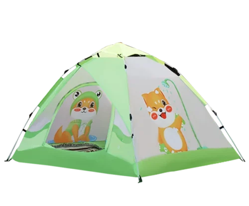 Green kid play tent product