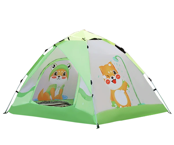 Green kid play tent product