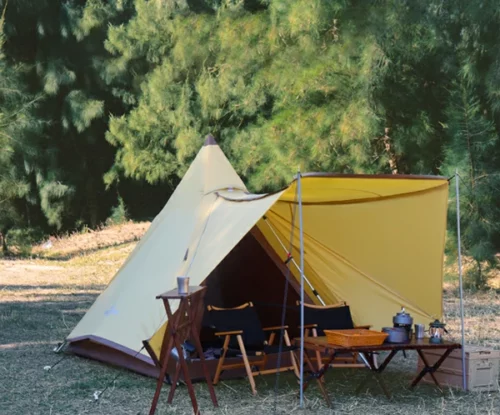 Khaki Pyramid Tent picture