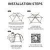Black Hexagonal spherical pet tent