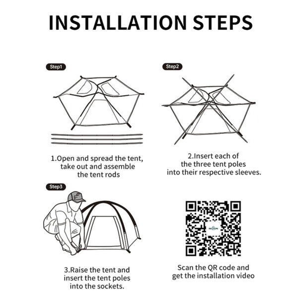 Black Hexagonal spherical pet tent