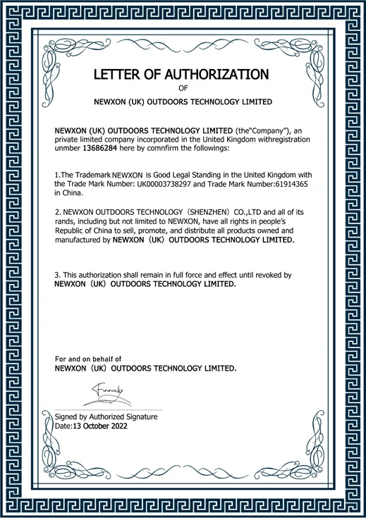 Newxon certification